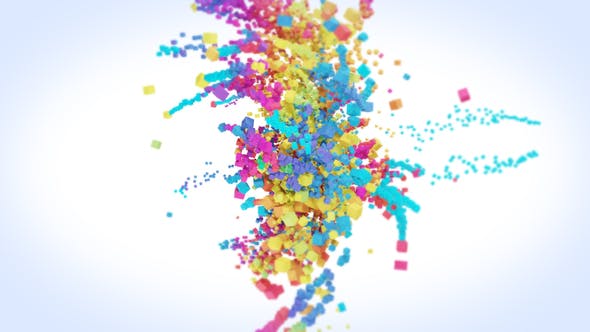 Videohive Colorful Cubes Logo Reveal 20483269