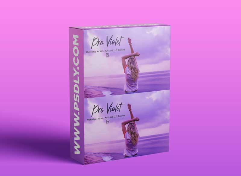 CreativeMarket - 10 Pro Violet PS ACR LUTs filter 6023779