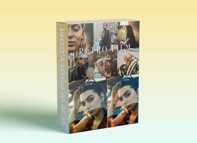 CreativeMarket - Retro Film LUTs for Video Editing 5917247