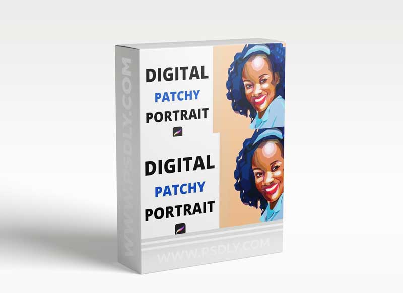 Digital Patchy portraits with Procreate