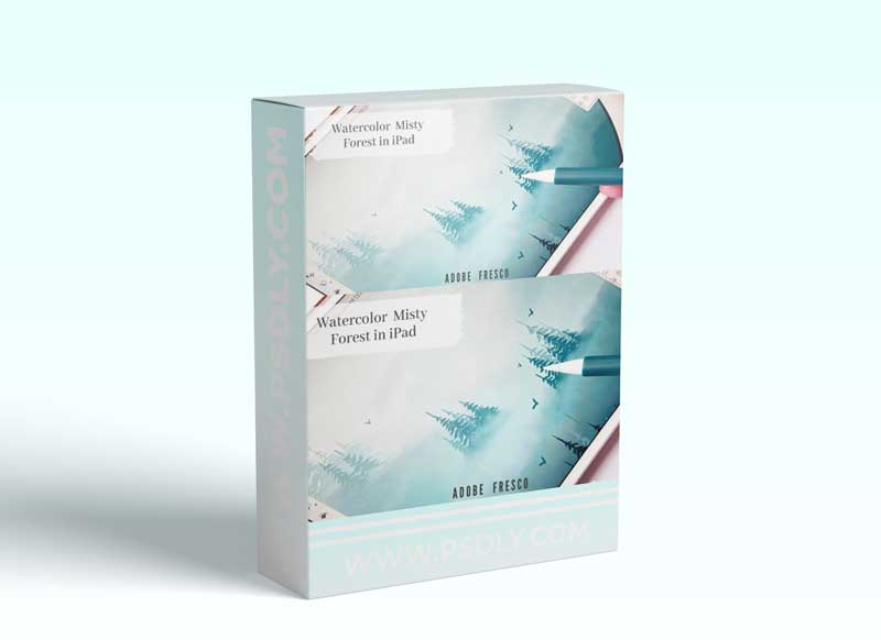 Digital Watercolor Forest - Playing with Adobe Fresco