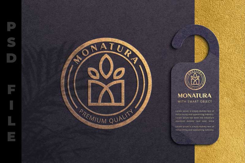 Door Hanger Hang Tag - Logo Mockup