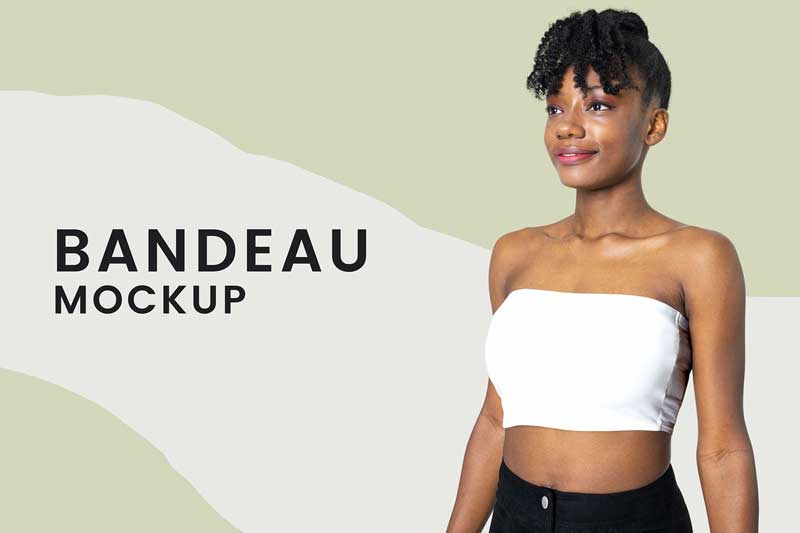 Editable bandeau top psd mockup design