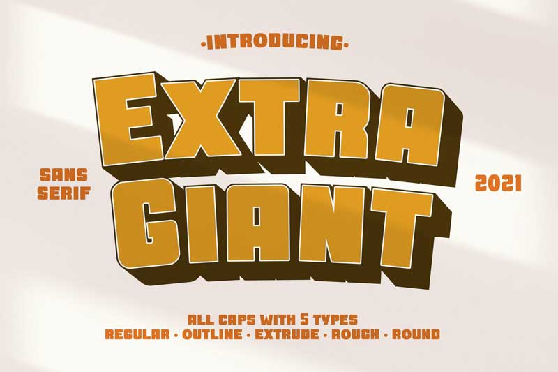 Extra Giant Advertisement Font
