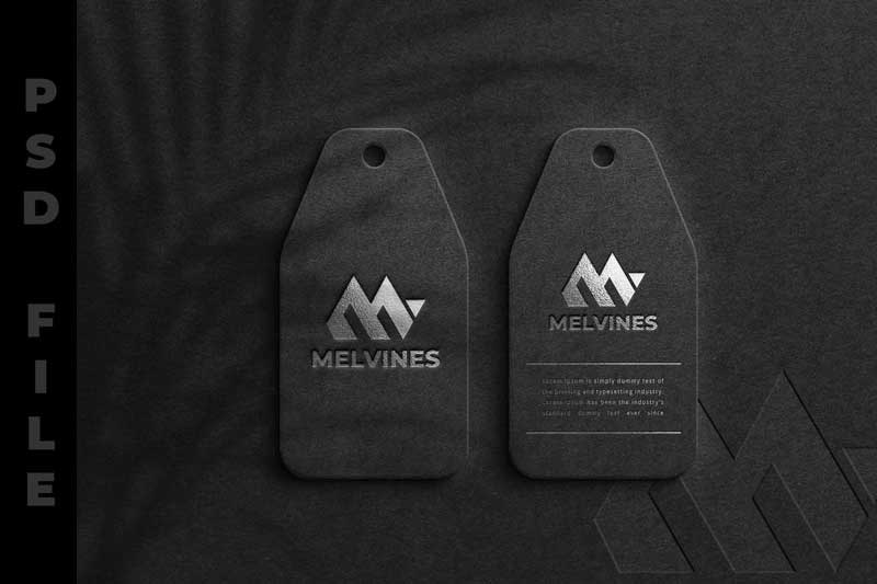 Foil Realistic - Hang Tag Mockup