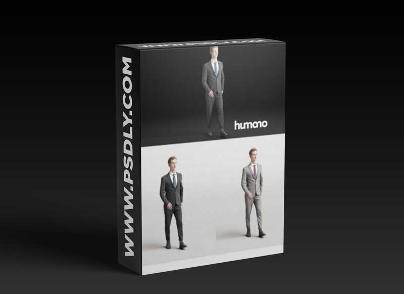 Humano Elegant man standing 3D model
