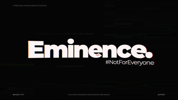 Videohive Eminence Glitch Logo 24990819