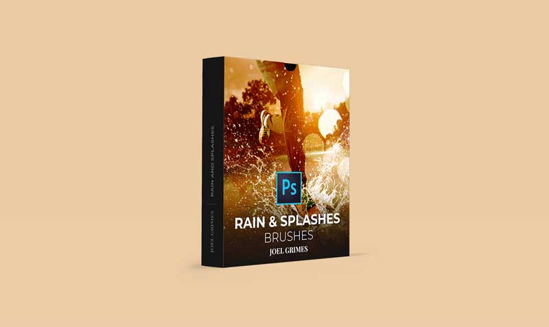 Joel Grimes - Rain and Splashes Photoshop Brushes