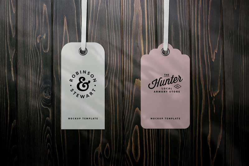 Label Tags Mockup Scene