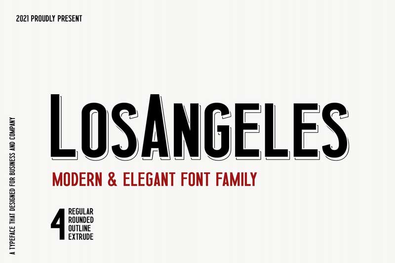 Los Angeles Business Font Family