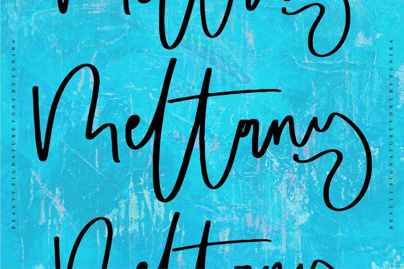 Meltany | Beauty Signature Font