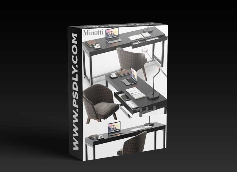 Minotti Fulton desk set
