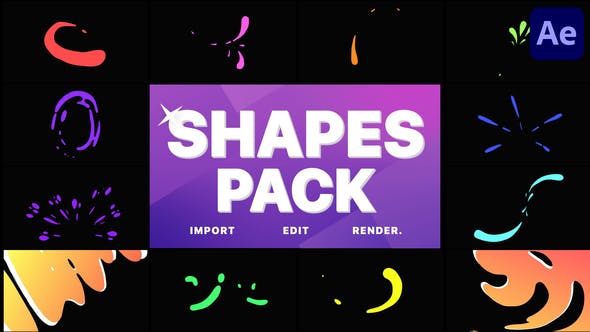 Videohive Liquid Shapes Pack After Effects 31462028