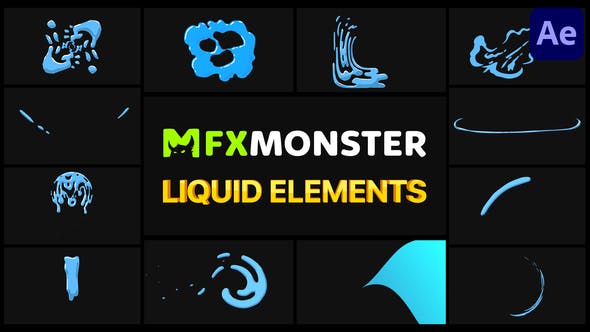 Videohive Liquid Elements After Effects 31710496