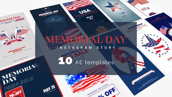 Videohive Memorial Day & 4th Of July Instagram Stories 31660666
