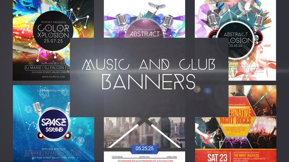 Videohive Music & Club Event Banner Ad 31733631