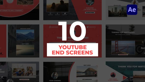 Videohive YouTube End Screens 31847986