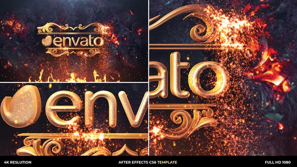 Videohive Gold Black Luxury And Epic Logo Reveal 31236797