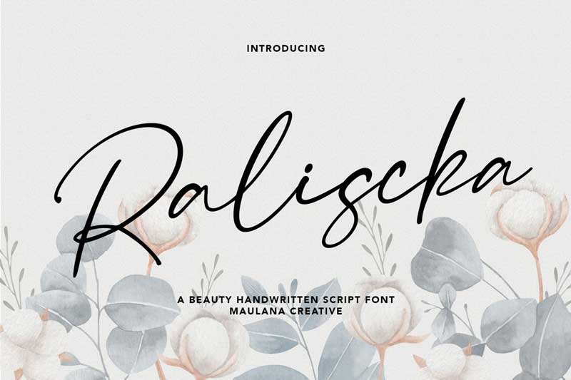 Raliscka Handwritten Script Font