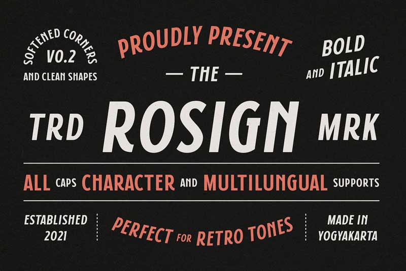 Rosign - Bold and Italic