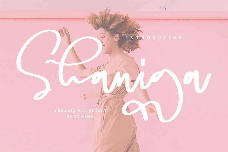 Shaniga | A beauty Script Font