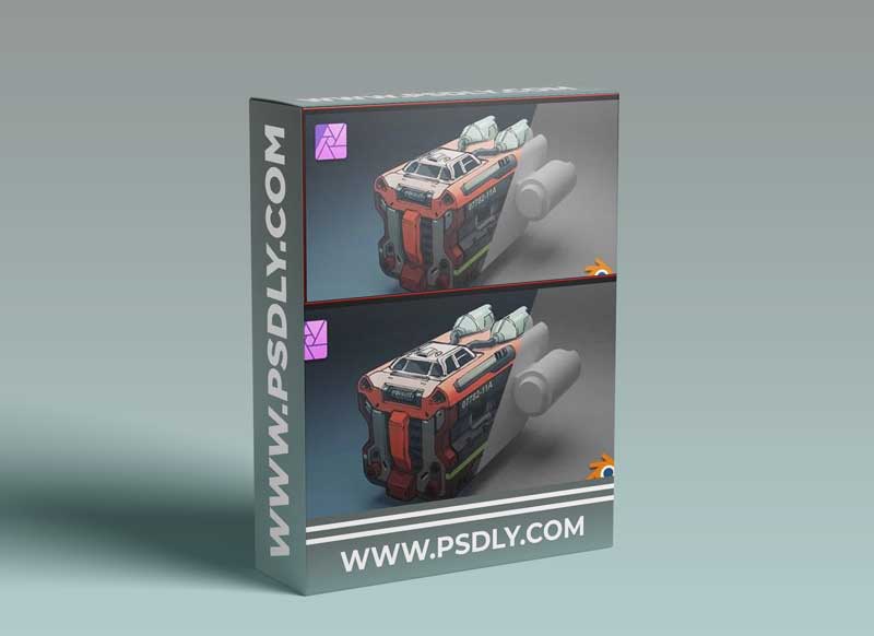 Spaceship Concept Art with Affinity Photo and Blender 2.9