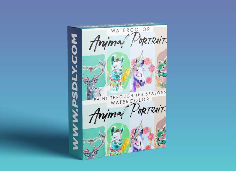 Watercolor Animal Portraits - Paint Through the Seasons