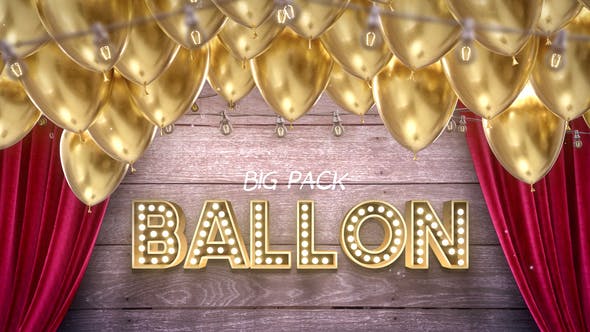 Videohive Big Ballon Pack 31652238