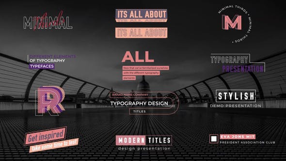 Videohive Minimal Lower thirds titles 31832346
