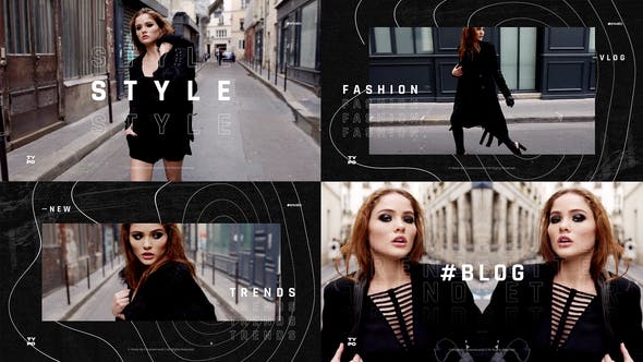 Videohive Short Fashion Opener Fast Typography Promo Urban Dynamic Vlog Intro Youtube Channel 31482680