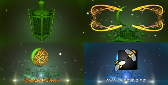Videohive Ramadan Eid Mubarak Stary Night 8202256