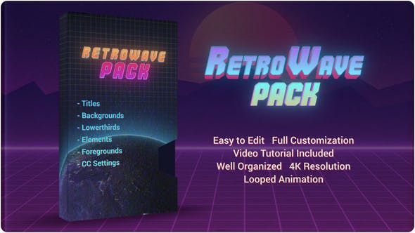 Videohive Retro Wave Pack 28786036