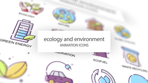 Videohive Ecology & Environment - Animation Icons 31339482