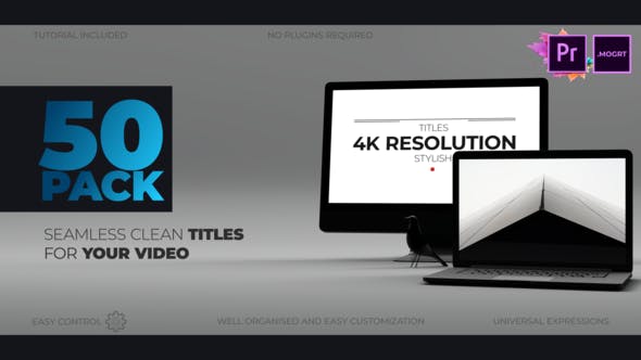 Videohive - Paper Titles MOGRT - 23464544