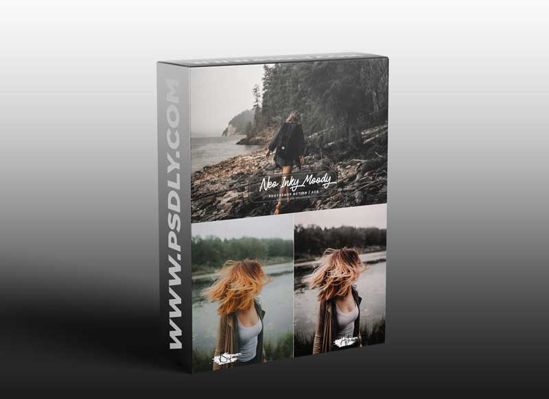 CreativeMarket - 15 Photoshop Actions ACR Inky Moody 6179887