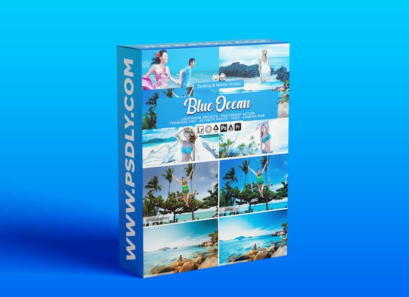 CreativeMarket - Blue Ocean Lightroom Presets 5156440