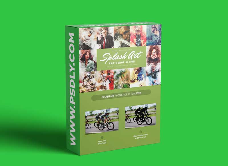 CreativeMarket - Splash Art Photoshop Action 5931456