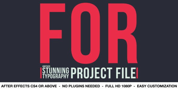 Videohive Elegant Typography V4 4551750