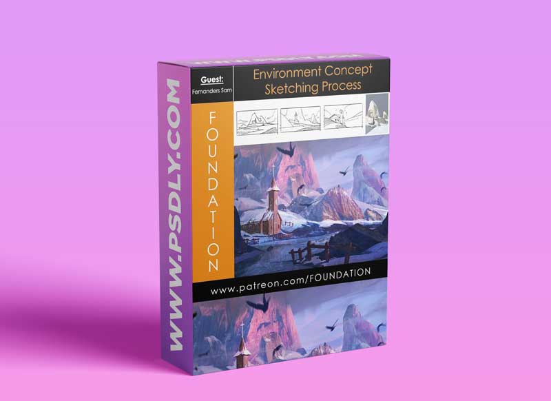 Environment Concept Sketching Process with Fernanders Sam