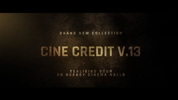 Videohive Cine Credit V.13 31939832