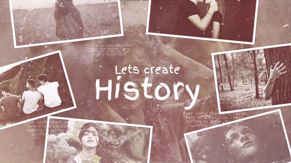 Videohive Lets Create History 21613987
