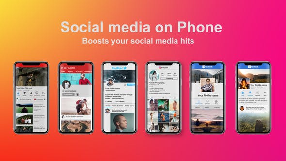 Videohive Social Media on Phone 22030858