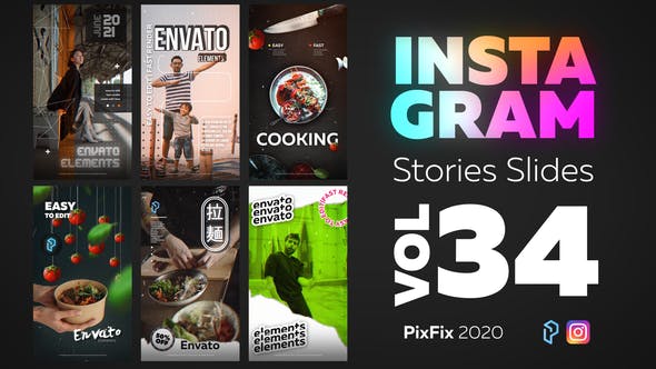 Videohive Instagram Stories Slides Vol. 34 31940499