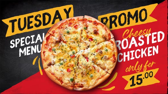 Videohive Fun Blackboard Food Menu Slideshow 31926025