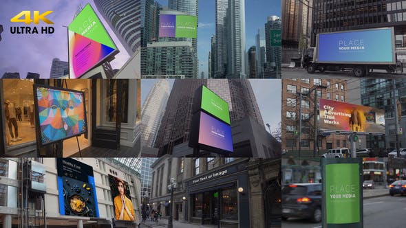 Videohive City Advertising Mockups - 25782377