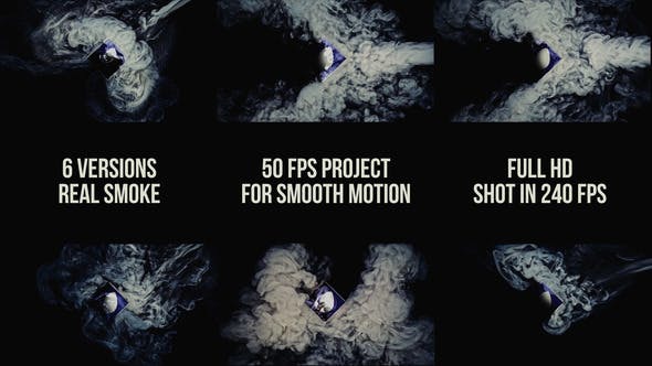 Videohive Six Smoke Logos 21704678