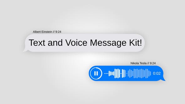 Videohive Text Message Kit with Voice 21704650