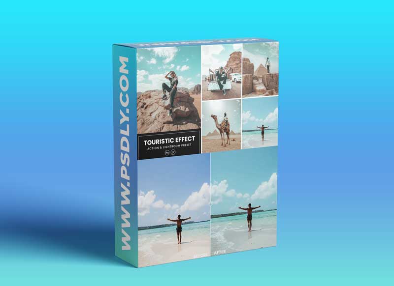 Touristic Effect Action & Lightrom Preset