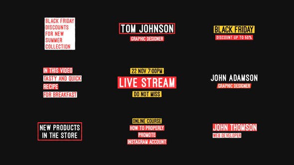 Videohive 10 Grunge Text 31548711