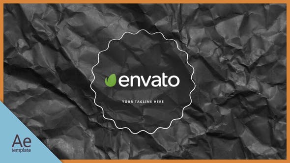 Videohive Black Paper Logo 22539831